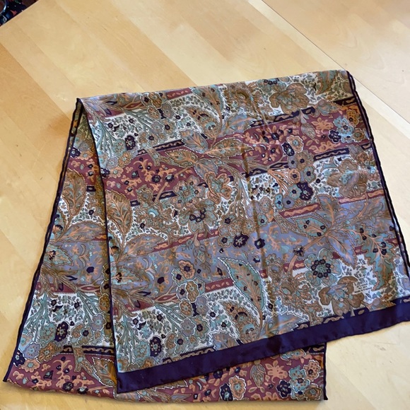 Liberty of London Accessories - Liberty of London earthtone silk scarf